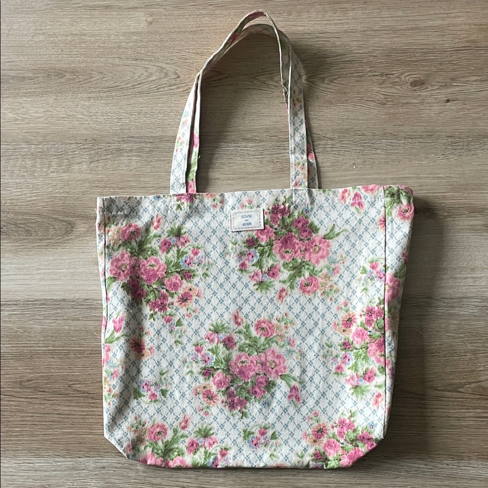 Sézane Floral Tote Bag
